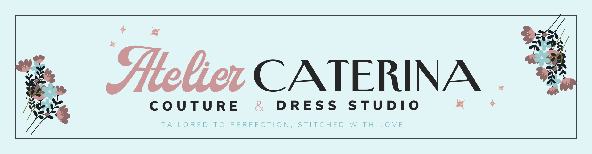 Thin elegant banner for website header with design elements